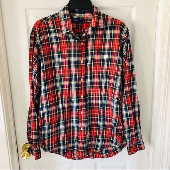 Polo Ralph Lauren Tops - Polo Ralph Lauren women’s button up plaid shirt